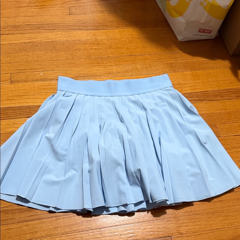 Aritzia TNA Light Blue Pleated Tennis Skirt